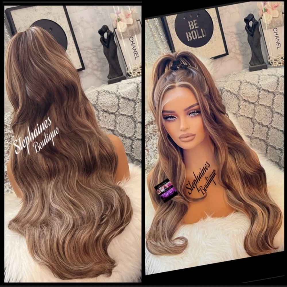Human Hair Blended Lace Front Wig